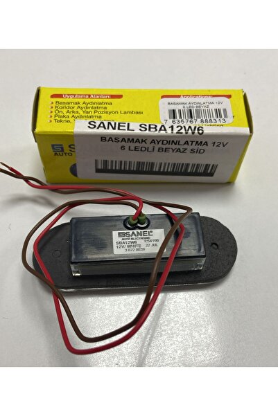 Saray BASAMAK AYDINLATMA 12V 6 LED BEYAZ