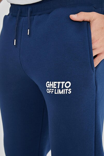 Ghetto off limits Basic Unisex Indigo Sweatpants