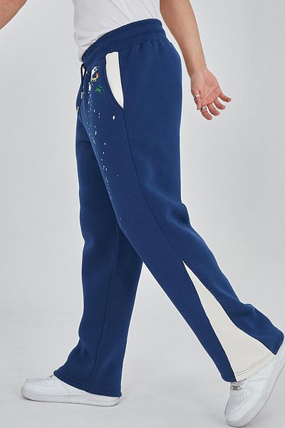 Ghetto off limits Pantaloni de sport unisex Indigo Splatter Paint