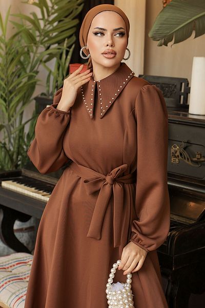 InStyle Φόρεμα κατάδυσης με λεπτομέρεια με χάντρες - Μαύρισμα