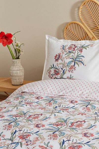 Karaca Home Set cuvertură dublă Indra 100% bumbac Somon (pp)