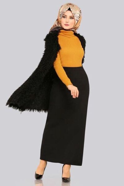 MODAALFABE الحجاب حجم كبير تنورة قلم رصاص