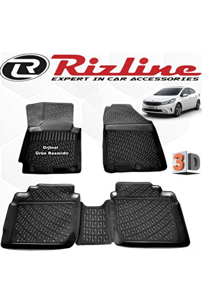 Rizline Kia Cerato 3d Paspas Havuzlu 2016 - 2020 Arası Siyah 4 Parça Set