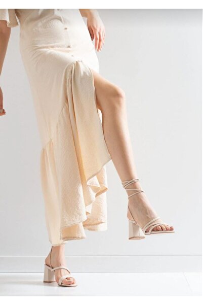 MY BAYAN SHOES Pantofi de damă Cu Toc Cu Bretele și Snur Sandale Rochie de se...