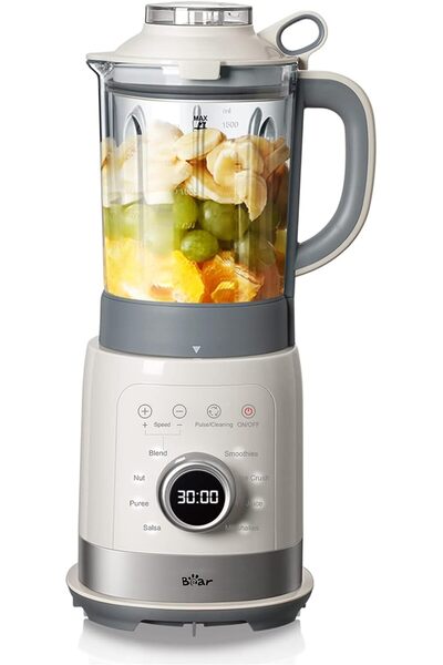 BEAR Mutfak için 1200W Tezgah Üstü Blender, 1,5 L Cam Kavanozlu Shake ve Smoo...