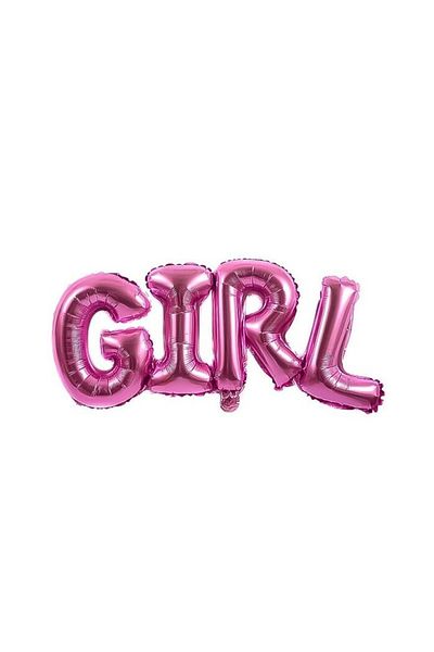 Bkmc Girl Pink Text Foil Balloon