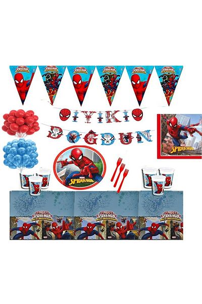 parti Spiderman Party Set for 8 People
