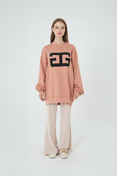 Garzia İtalia Nakışlı Garzia Oversize Sweatshirt