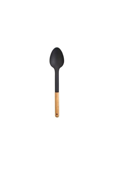 Carpekitchen Set of 6 Wooden Handle Heat Resistant Anti-Scratch Set Wooden Spoon, Bucket, Spatula, Colander