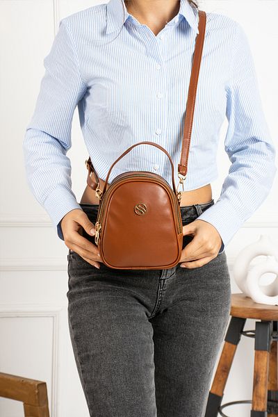 By Hakan Sn-1398 Daily Crossbody Γυναικεία Τσάντα Τσάντα ώμου Messenger Τσάντα χειρός Μικρό μέγεθος TABA