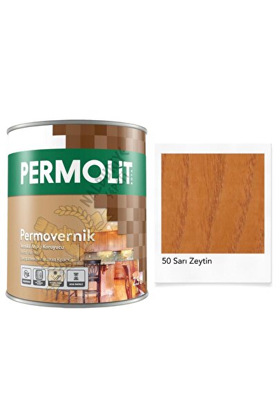Permolit Vernikli Ahşap Koruyucu Boya SARI ZEYTİN 0.75 Lt.