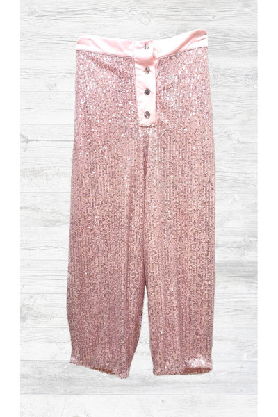 Nox By Sibel Şentürk Sequined Carrot Model Loose Trousers