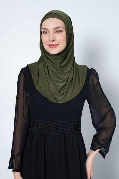 ISTANBUL STYLES Two-piece Women's Hijab Practical Neck Collar Hijab