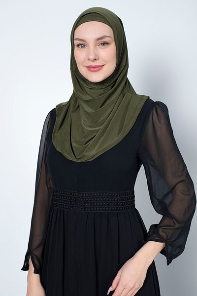 ISTANBUL STYLES Two-piece Women's Hijab Practical Neck Collar Hijab