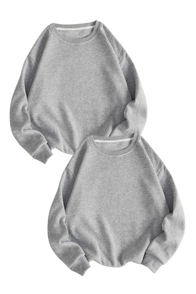 Nacar 14 Şubat Sevgililer Günü Çift Kombini Bisiklet Yaka Sweat (2 Adet)