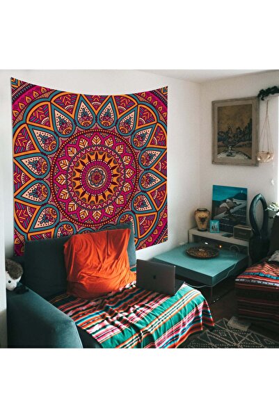 The Lucid Lab Mandala Duvar Örtüsü - 135 Cm X 135 Cm