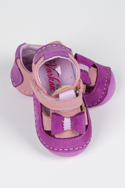 Sare Çocuk Giyim Baby Girl Genuine Leather Orthopedic Sole İlkadım Children's Shoes