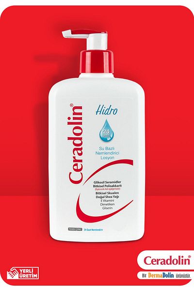 Dermadolin Ceradolin Hydro Water Based Moisturizing Lotion 500 ml (with Phone Clip Keychain Gift!!)