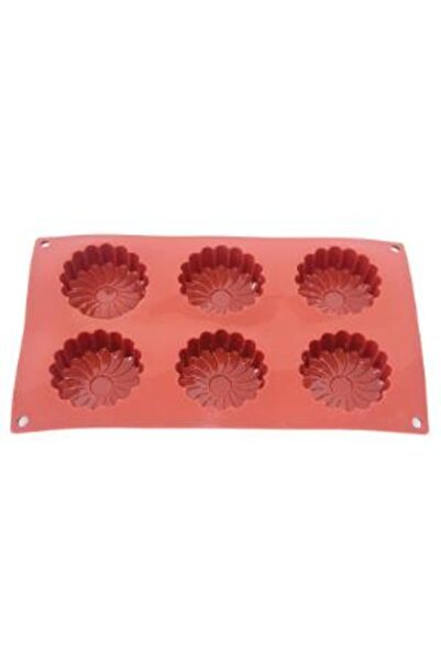 Globy Silikon Papatya Desenli Kek Kalıbı,muffin Kalıbı 6lı