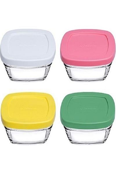Kazanabil 4-PACK PAŞABAHÇE COLORED PUDING STORAGE BOWL 310CC