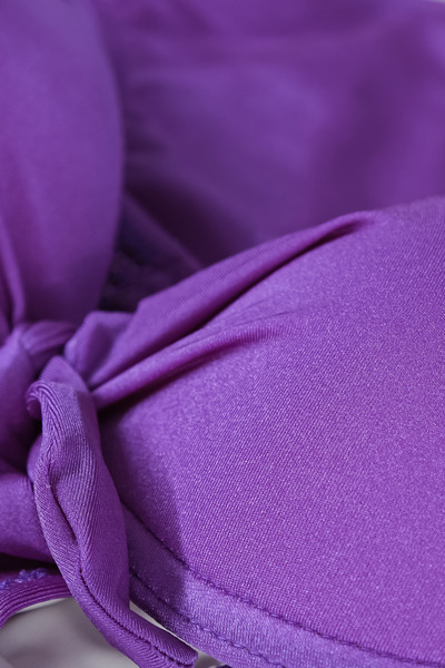 TooHot Μωβ Push-up Στήριγμα Φιόγκος Κάτω Μπικίνι Σετ