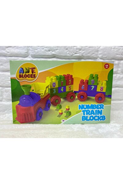 Asya Oyuncak Ant blocks Eğitici Tren lego Blok Seti 30 Parça +18 Ay