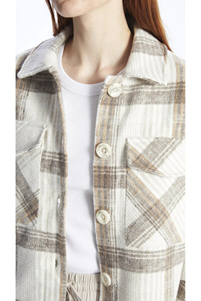 LC Waikiki Καρό μακρυμάνικο γυναικείο πουκάμισο ξυλοκόπο