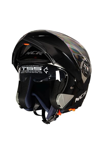 NCR Çene Açılır Kask Ekstra Yedek Siyah Cam