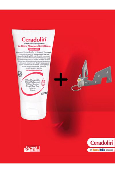 Ceradolin Water Based Moisturizing Cream 50 ml (Telefon Bucket Keychain Gift!!)