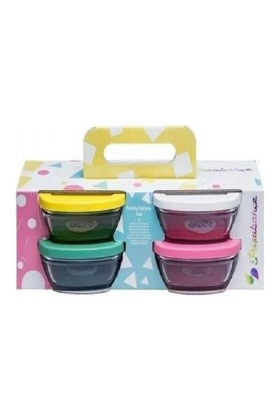 Kazanabil 4-PACK PAŞABAHÇE COLORED PUDING STORAGE BOWL 310CC