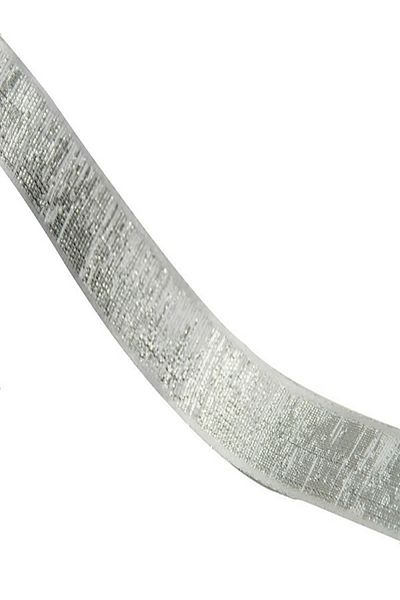Kazanabil SILVER ZEBRA PATTERNED GLOSSY RIBBON GRAY 25MMX20MT