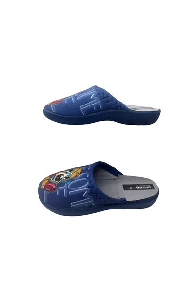 GEZER Παντόφλες εσωτερικού χώρου Boy's Navy Blue Dog Figured