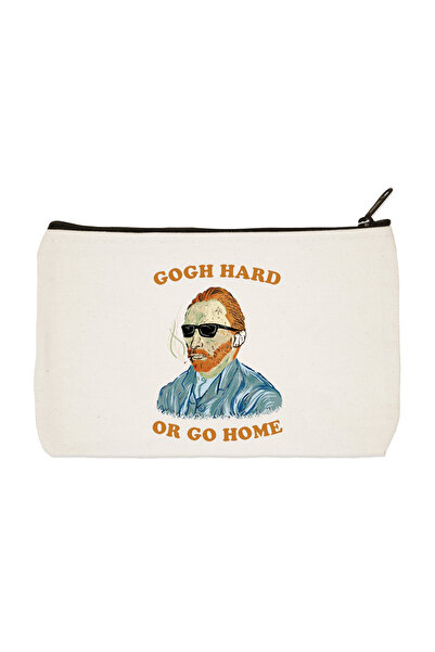 designedfy حقيبة مكياج من القماش المطبوع فان جوخ، حامل قلم، حقيبة يد