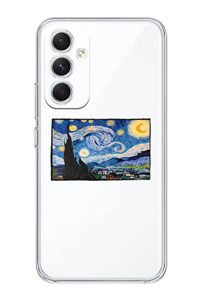 shoptocase Galaxy A54 5g Uyumlu Yıldızlı Gece Tablosu Desenli Şeffaf Telefon ...