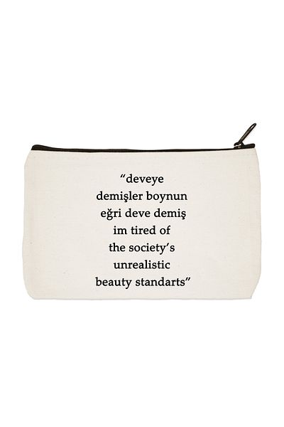 designedfy Camel Asked Printed υφασμάτινη τσάντα μακιγιάζ, θήκη για στυλό, τσάντα χειρός