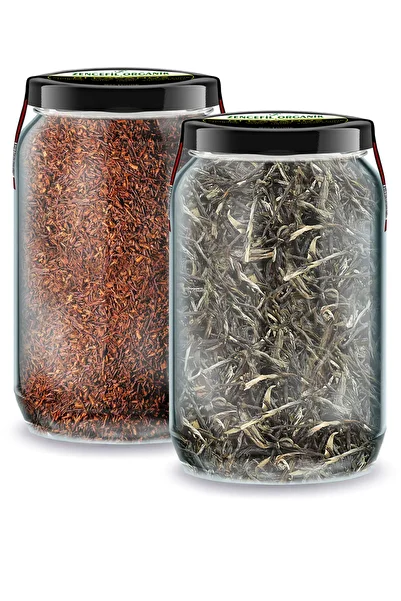 Zencefil Organik Bi Jar Pure - White and Red Rooibos Tea 660 cc, 2 Glasses Without Additives