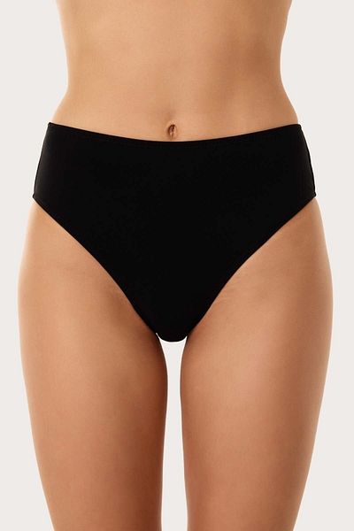 AYYILDIZ 63058 Schwarze Bikinihose mit hoher Taille
