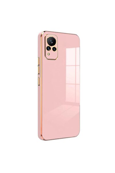 Microsonic Vivo V21 Kılıf Olive Plated Pembe