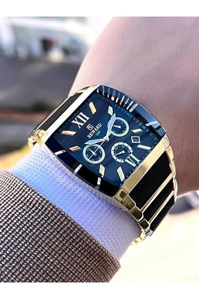 Reward E.A141136 Reward Steel Cord 3 Atm Water Resistant Inner Functions Aftif Men's Wrist Watch