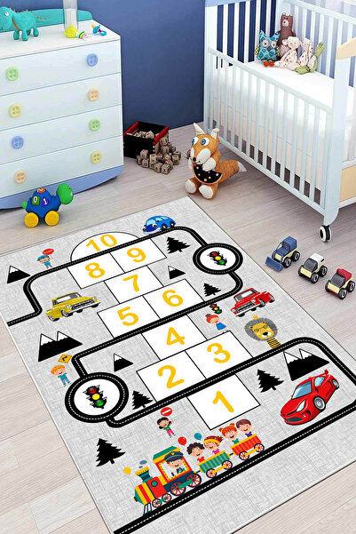 stylehome ÖZEL TASARIM ÇOCUK ODASI HALISI DİJİTAL BASKI YIKANABİLİR KAYMAZ TA...