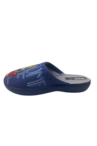 GEZER Boy's Navy Blue Dog Figure Indoor Slippers