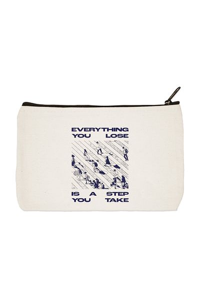 designedfy Όλα όσα χάνετε Τυπωμένη υφασμάτινη τσάντα μακιγιάζ, θήκη για στυλό, τσάντα χειρός