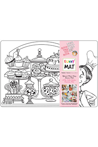 Akademi Çocuk - Funny Mat - Pastane - 33,5x48cm