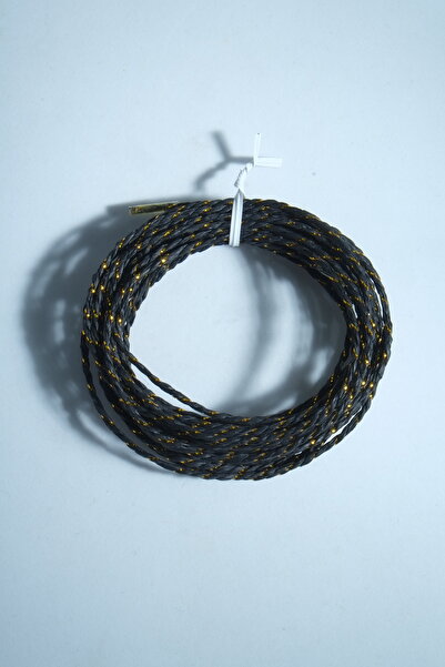 Eskişehir hobi sanat 2 Mm 5 Meters Glitter Package Rope Paper Rope Decorative Rope Black Color