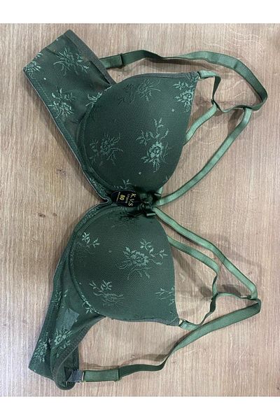 KVS Lingerie Women's Supported Lace Front Cross Bra