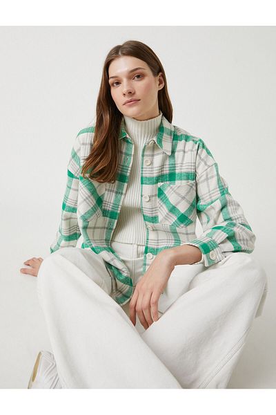 Koton Lumberjack Shirt with Pocket Detail
