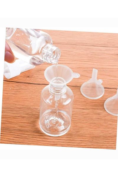 ÇEÇEN HOME 2 Pieces Transparent Funnel with Handle Oil Funnel Water Funnel No 1
