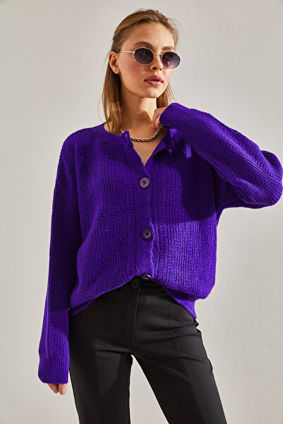 Bianco Lucci Cardigan din tricot cu cinci nasturi pentru femei