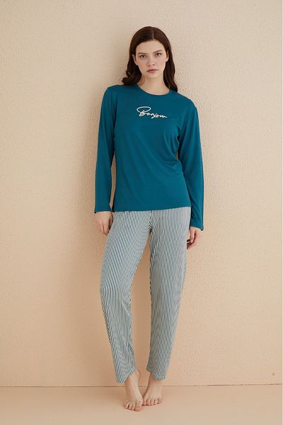 Vuntal BUTİK Set pijama femei Milan imprimat Bonjour 50902-17