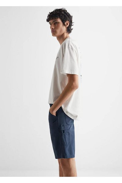 Mango Teen Blue Plus Size Shorts & Bermudas for Kids